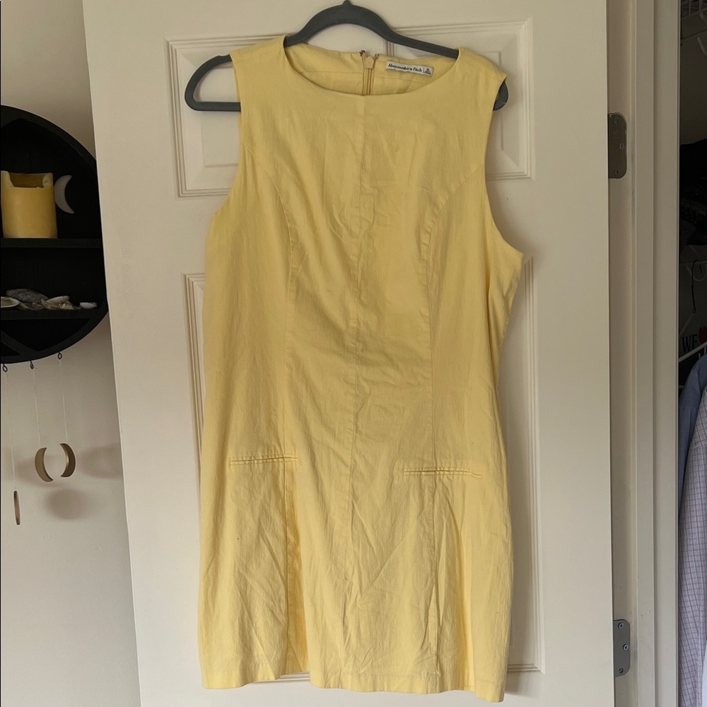 Abercrombie & Fitch Light Yellow Mini Dress